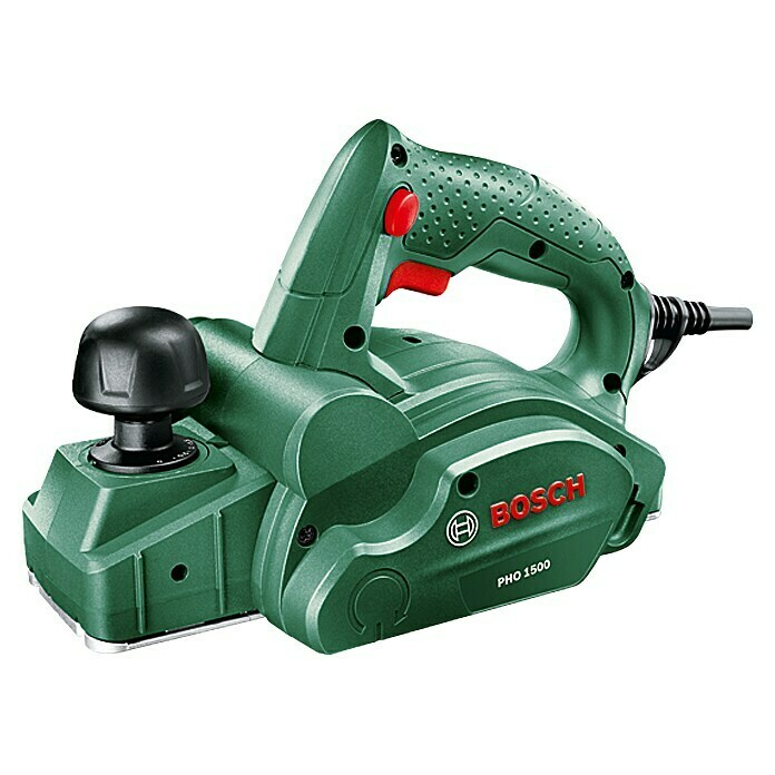 Bosch Handhobel PHO 1500550 W, Hobeltiefe: 0 mm - 1,5 mm, 19.500 U/min Front View