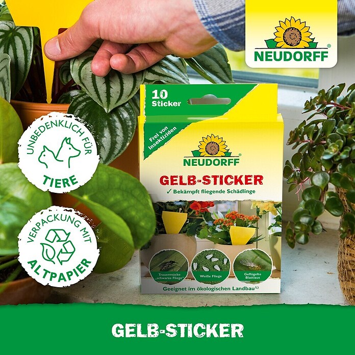 Neudorff Gelb-Sticker (10 Stk.)