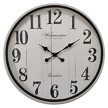 Globo Wanduhr Mia (Weiß, Durchmesser: 506 mm)