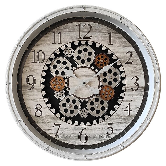 Globo Wanduhr Ina (Weiß, Durchmesser: 508 mm) | BAUHAUS