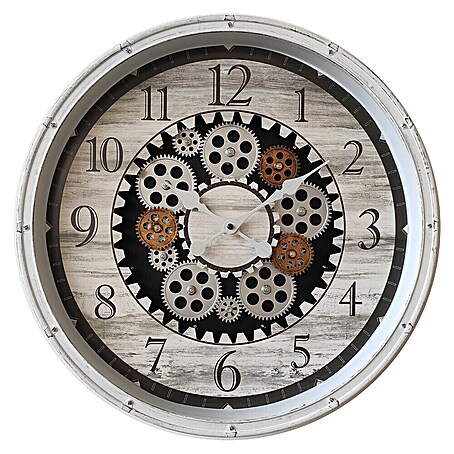 Globo Wanduhr Ina (Weiß, Durchmesser: 508 mm)