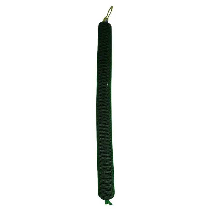 Gardol Baumschutzgitter - 2 Stk., 35 x 55 cm - Dunkelgrüner zylindrischer Netzschwamm mit Wabenstruktur und einer Aufhängeschlaufe.