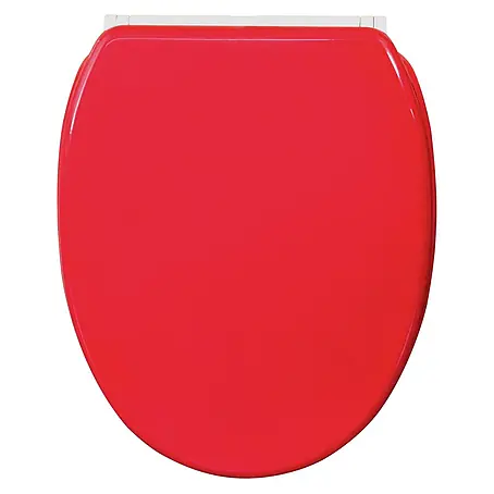 SANILO  WC-Sitz Rot mit Schnellverschluss