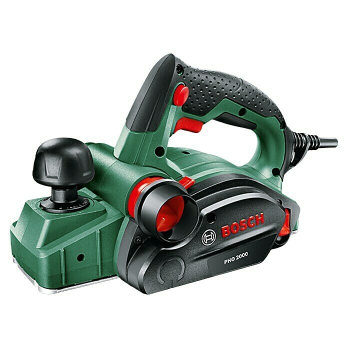 Bosch Handhobel PHO 2000680 W, Hobeltiefe: 0 mm - 2 mm, 19.500 U/min Front View