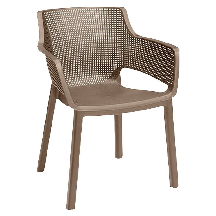 Keter Silla de jardín Elisa (Polipropileno, Cappuccino, An x Pr x Al: 53 x 62 x 78,4 cm) | BAUHAUS
