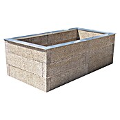Hochbeet - Holzbeton - Premium (L x B x H: 220 x 115 x 75 cm, Holz, Grau/Braun) | BAUHAUS