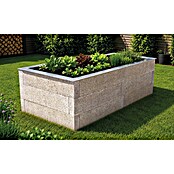 Hochbeet - Holzbeton - Premium (L x B x H: 220 x 115 x 75 cm, Holz, Grau/Braun) | BAUHAUS