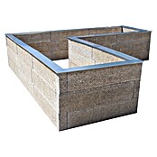 Hochbeet - Holzbeton - Premium (L x B x H: 325 x 325 x 75 cm, Holz, Grau/Braun) | BAUHAUS