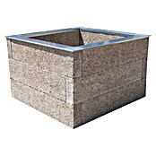 Hochbeet - Holzbeton - Premium (L x B x H: 115 x 115 x 75 cm, Holz, Grau/Braun) | BAUHAUS