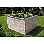 Hochbeet - Holzbeton - Premium (L x B x H: 115 x 115 x 75 cm, Holz, Grau/Braun) | BAUHAUS
