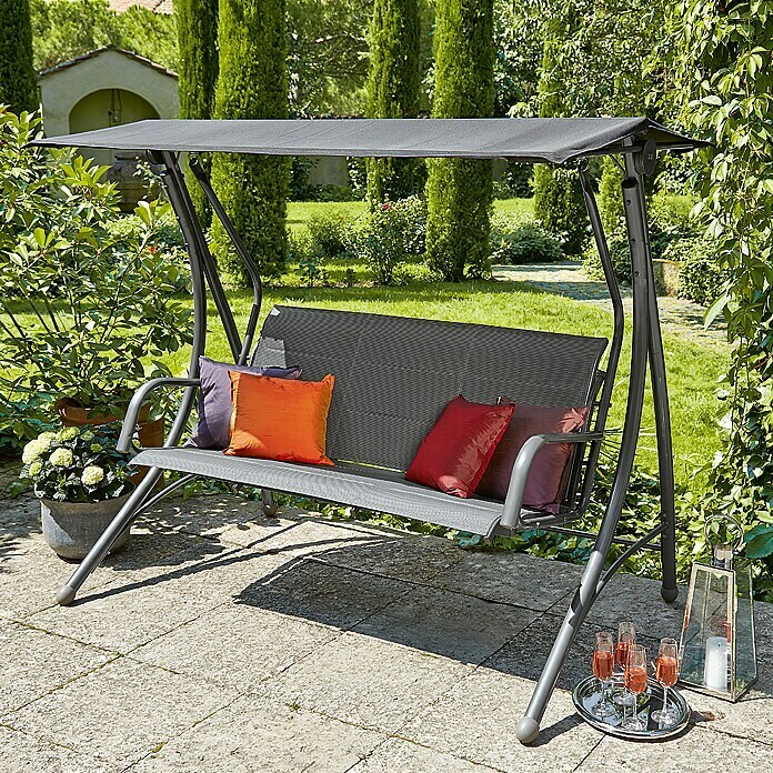 Sunfun Maja Hollywoodschaukel Padded186 x 123 x 167 cm, Silber Unknown