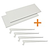 Element System Stahlfachboden (80 x 25 cm, Traglast: 30 kg/Boden, Weiß)