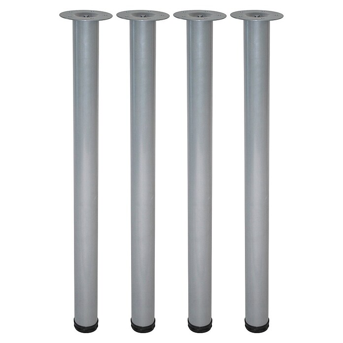 Element System Möbelfuß-Set Toskana (Ø x L: 60 x 700 mm, Edelstahl, Traglast: 75 kg, 4 Stk.)