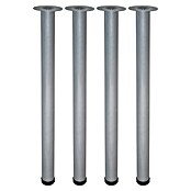 Element System Möbelfuß-Set Toskana (Ø x L: 60 x 700 mm, Chrom, Traglast: 75 kg, 4 Stk.)