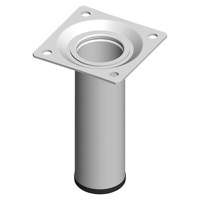 Element System Möbelfuß (Ø x L: 30 x 200 mm, Traglast: 50 kg, Weiß)