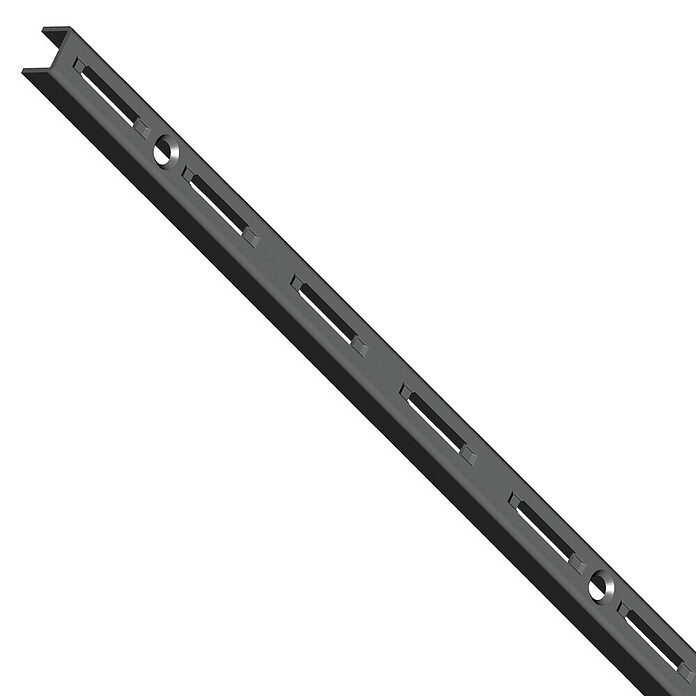 Element System Classic Wandschiene EL 50 (Länge: 200 cm, Passend für: Träger mit Raster 50 mm, Einlochsystem, Schwarz)