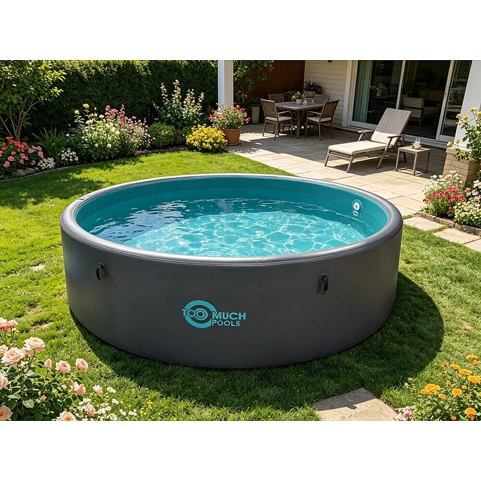 Napihljiv bazen  (Ø x V: 370 x 120 cm, Siva, 9.000 l) | 8322 - Pool selbstaufstellend | ICIA - Pools | ICI - Pools & Zubehör | IC - Freizeit im Garten | I - Stadtgarten | BAUHAUS