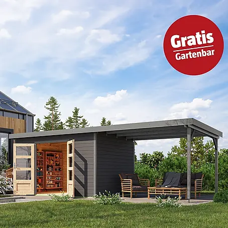 Karibu  Gartenhaus Pluto 7 B