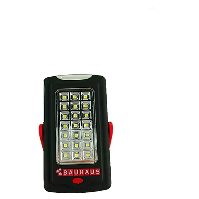 BAUHAUS Luz LED 21+3 - 120 x 68 x 35 mm, 60 lm - Luz de trabajo LED compacta Bauhaus que ofrece una iluminación brillante y opciones de montaje convenientes para un uso versátil.