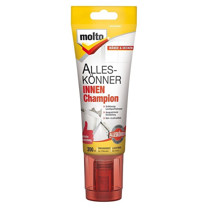 Molto Leichtspachtel Alleskönner Innen Champion (200 ml) | BAUHAUS