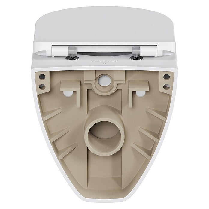 Villeroy & Boch Set za stenski WC Targa Twist Flush  (Izpiranje brez roba, Brez posebne glazure, Oblika splakovanja: Globok, WC odtok: Vodoravno, Bela) | 3943 - WC Wand Marke | DBBA - Keramik Marke | DBB - Keramik | DB - Keramik/Wannen | D - Sanitär | BAUHAUS