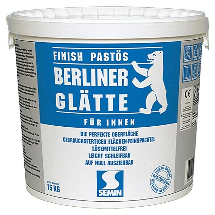 Berliner Glätte Flächen-Feinspachtel Berliner Glätte Finish Pastös (15 kg)