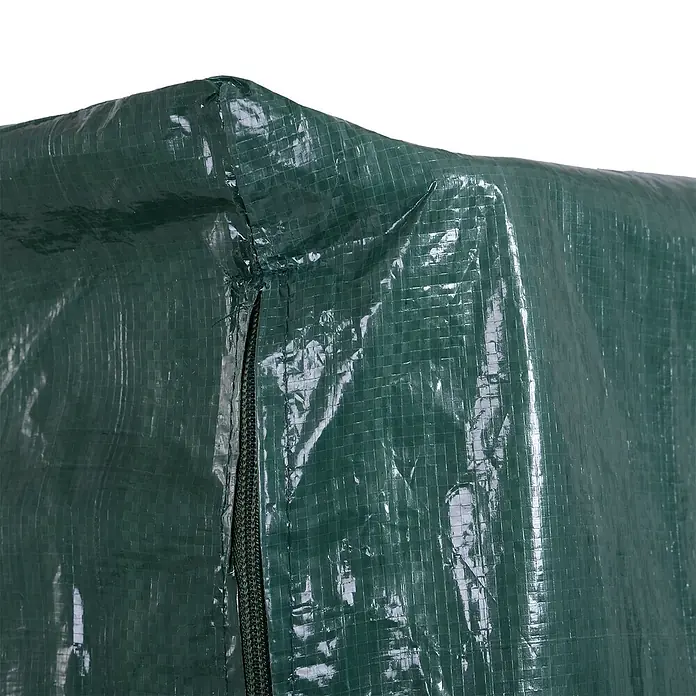 Outsunny Hollywoodschaukel-Schutzhülle - Polyethylen, 100 g/m², Grün - Grüne, verstärkte Schutzhülle mit sichtbarem Reißverschluss.