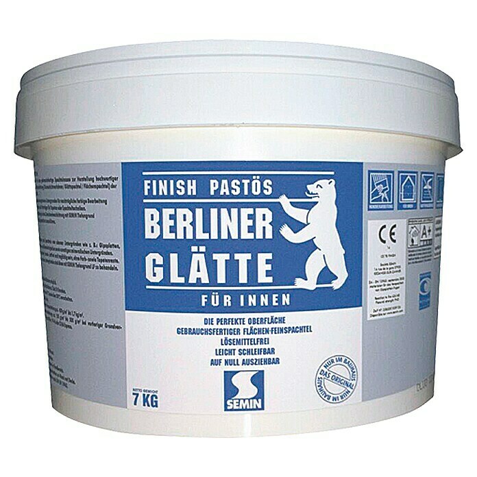 Berliner Glätte Flächen-Feinspachtel Berliner Glätte Finish Pastös7 kg Unknown