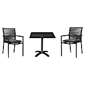 Acamp Gartenmöbel-Set New Jersey & Acaplan (3 -tlg., Aluminium, Anthrazit, Atmungsaktives Acatex-Gewebe) | BAUHAUS