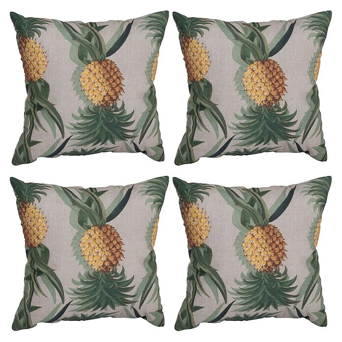 beo Outdoor-Kissen Pina (Mehrfarbig, L x B x H: 37 x 37 x 12 cm, Ananas, 4 Stk.) | BAUHAUS