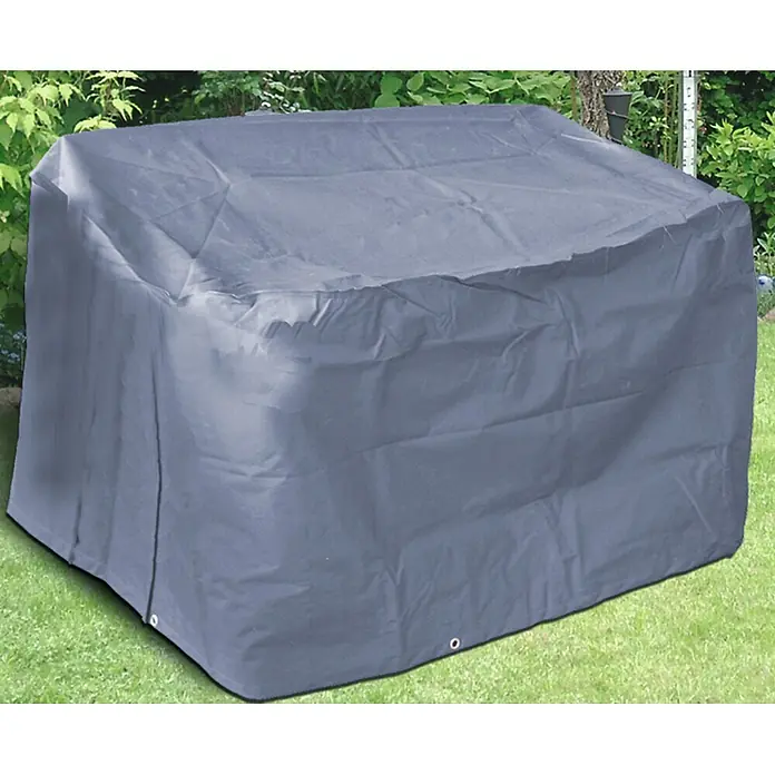 Acamp Gartenbank-Schutzhülle - L x B x H: 160 x 75 x 78 cm, Grau, Polyester - Graue, wetterfeste Abdeckung für Gartenmöbel mit Ösen am unteren Rand.
