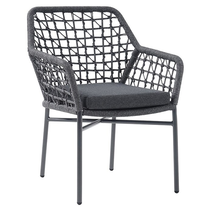 Acamp Stapelsessel Rom (4 Stk., Aluminium, Anthrazit, L x B x H: 57 x 63,5 x 82,5 cm) | BAUHAUS