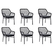 Acamp Stapelsessel Rom (6 Stk., Aluminium, Anthrazit, L x B x H: 57 x 63,5 x 82,5 cm) | BAUHAUS