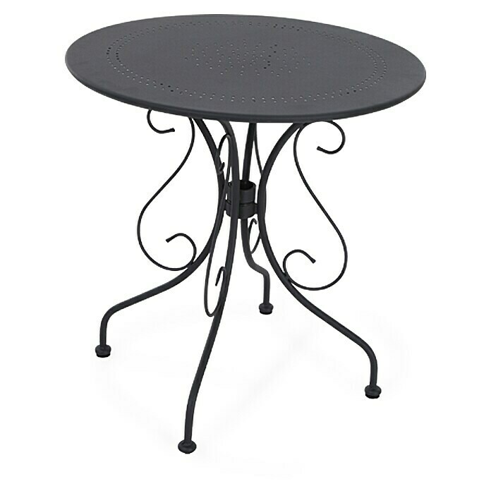 Sunfun Okrogla balkonska miza Isabel  (Ø x V: 70 x 71 cm, Antracitne barve) | 8270 - Tische Metall | ICAA - Sommermöbel Tische | ICA - Sommermöbel | IC - Freizeit im Garten | I - Stadtgarten | BAUHAUS