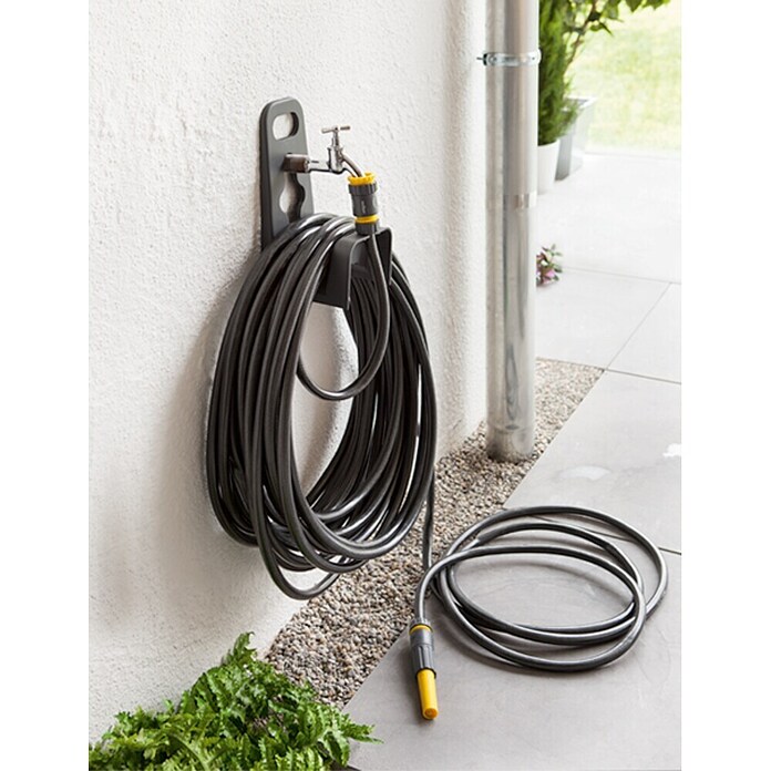 Neptun Stensko nosilo za cev  (Plastika, Primerno za: Komercialne pipe) | 7335 - Schlauchwagen, -träger, -halter QM - Neptun | IAFD - Schläuche/Schlauchaufbewahrung | IAF - Wassertechnik | IA - Gartenhartware | I - Stadtgarten | BAUHAUS