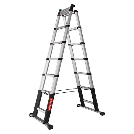 Telesteps  Mehrzweckleiter Combi Line Teleskopleiter 3,8m – 3-in-1 Stehleiter, Anlegeleiter & Mehrzw