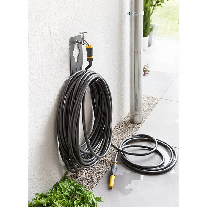 Neptun Stensko nosilo za cev  (Kovina, Primerno za: Komercialne pipe) | 7335 - Schlauchwagen, -träger, -halter QM - Neptun | IAFD - Schläuche/Schlauchaufbewahrung | IAF - Wassertechnik | IA - Gartenhartware | I - Stadtgarten | BAUHAUS