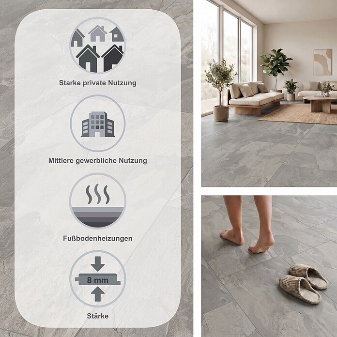 LOGOCLIC Ceramico Laminat Lucienda (Lucienda, 638 x 330 x 8 mm) | BAUHAUS