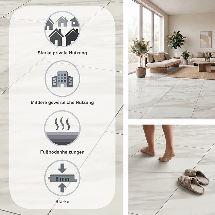 LOGOCLIC Ceramico Laminat Amelia (Amelia, 638 x 330 x 8 mm) | BAUHAUS