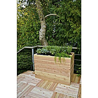 Hochbeet (102 x 57,5 x 72 cm, Holz, Natur)