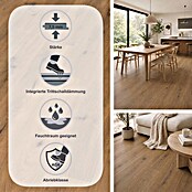 Egger Laminat Aquadura+ (Wildeiche natur, Landhausdiele, 1 292 x 193 x 7,5 mm) | BAUHAUS