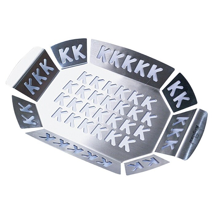 Kingstone Posuda od nehrđajućeg čelika za roštilj  (D x Š: 27 x 18 cm, Visina: 2,7 cm) | BAUHAUS