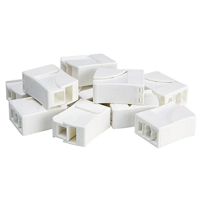 Profi Depot Steckklemmen-Box Kompakt - 150 Stk., 1 mm² - 2,5 mm² - Weiße Kabelverbinder-Klemmen für elektrische Installationen, die eine sichere und zuverlässige Verbindung gewährleisten.