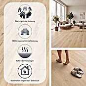 Egger Laminat Aquadura+ (Panora Eiche beige, Landhausdiele, 1 292 x 193 x 7,5 mm) | BAUHAUS