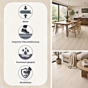 Egger Laminat Aquadura+ (Camden Eiche weiss, Landhausdiele, 1 292 x 193 x 7,5 mm) | BAUHAUS