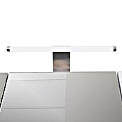 Schildmeyer Armario con espejo LED (An x Al: 70 x 75 cm, Con iluminación, Tablero de aglomerado, Blanco)