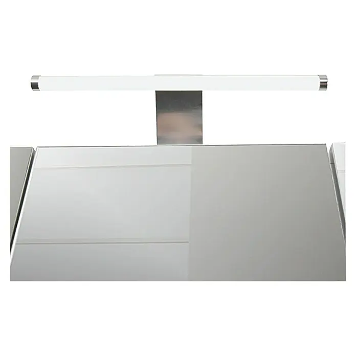 Schildmeyer LED-Spiegelschrank Roma - B x H: 70 x 75 cm, Holz, Weiß - Badezimmerspiegel mit integrierter LED-Beleuchtung. Ein modernes Designelement für jedes Badezimmer mit klarer Linienführung und heller Ausleuchtung.