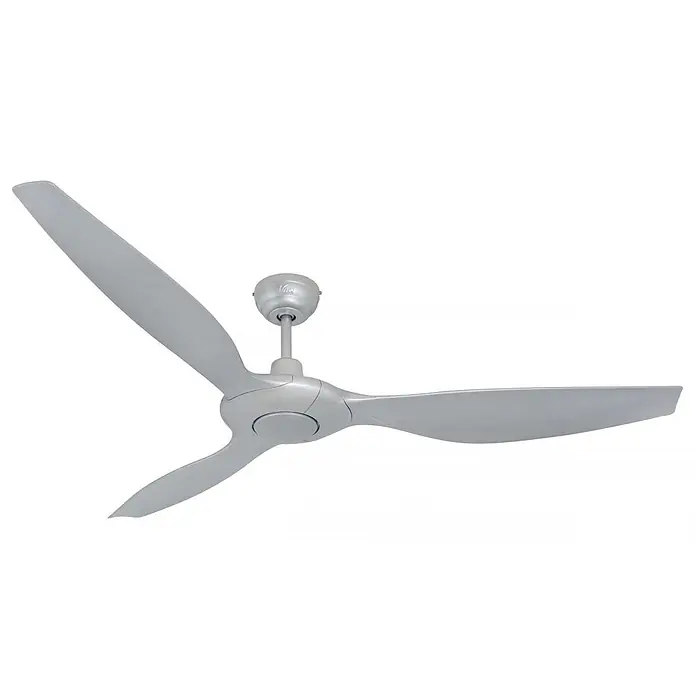 Vam Deckenventilator Outdoor Deckenventilator SLIM silber 157 cm - SILBER, 1.570 mm, 37 W - Schlanker, silberner Deckenventilator mit drei Flügeln, modernes Design.
