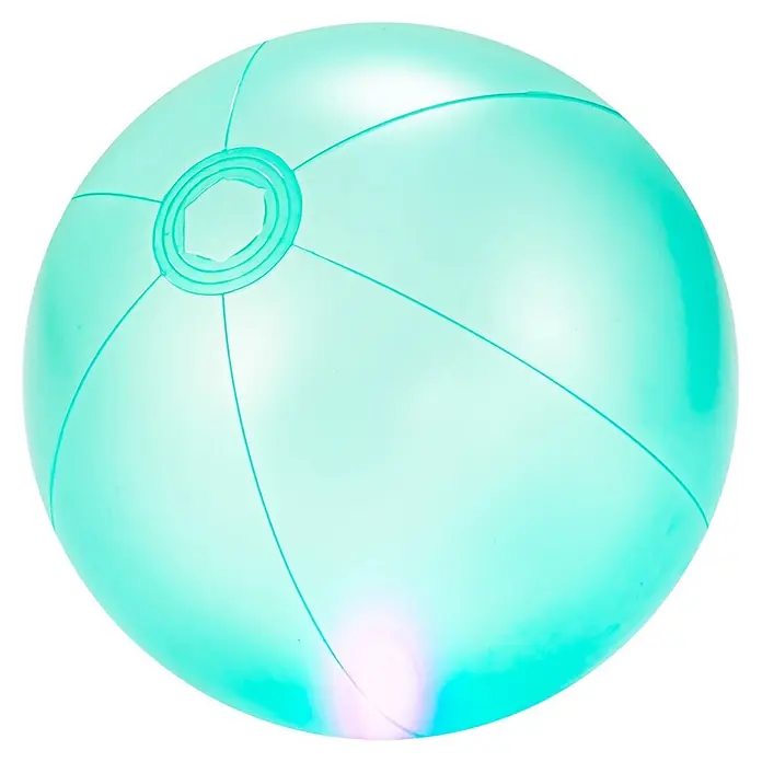 Funsicle Wasserball Glow - Durchmesser: 36 cm, Türkis - Durchsichtiger mintgrüner Wasserball mit klassischem Panel-Design.