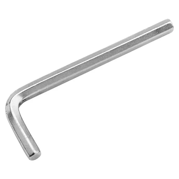Deutsche Zauntechnik Stiftschlüssel Innensechskantschlüssel 3,0 mm -  - Silberner L-förmiger Inbusschlüssel, ein Handwerkzeug für Sechskantschrauben.